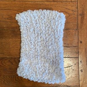 Hand knit gray neck wrap ALL SCARVES 3/$12